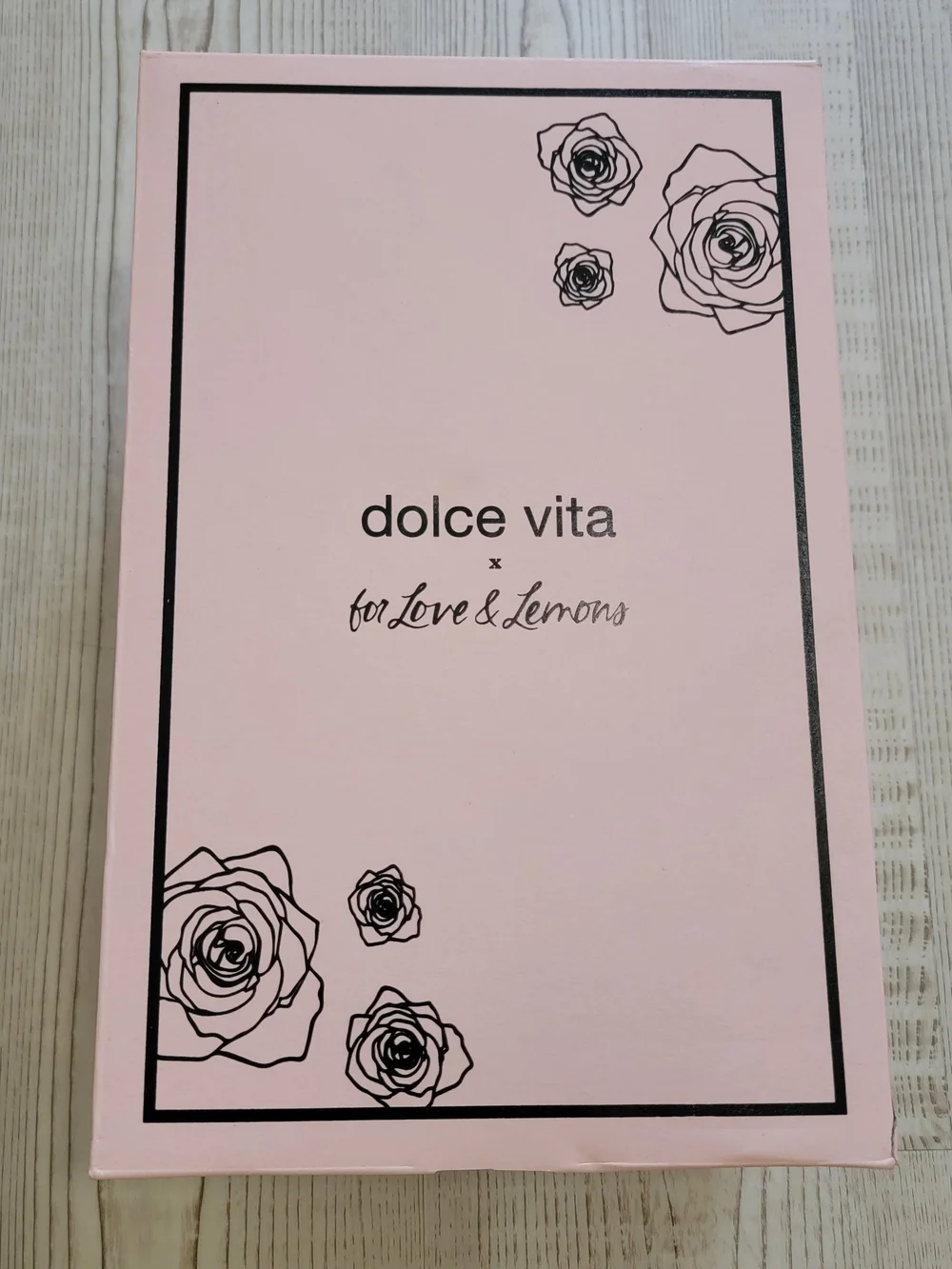 NIB Dolce Vita × For Love & Lemons Bete Heeled Sandals Gingham With Floral Sz 8